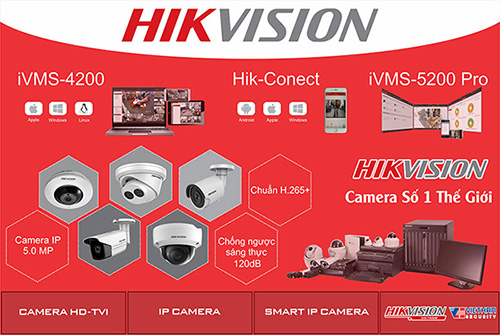 Phân phối lắp đặt Camera quan sát Hikvision tại Thái Bình
